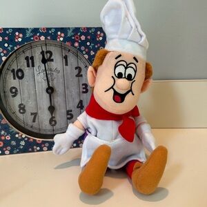 VINTAGE KEEBLER Elf Buckets Keebler Plush Toy 12" Beanie Kitchen Chef